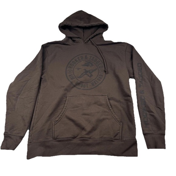 Hooked & Tagged Other - Hooked & Tagged Brown Hoodie Men's M Aim Shoot Reload Hunting